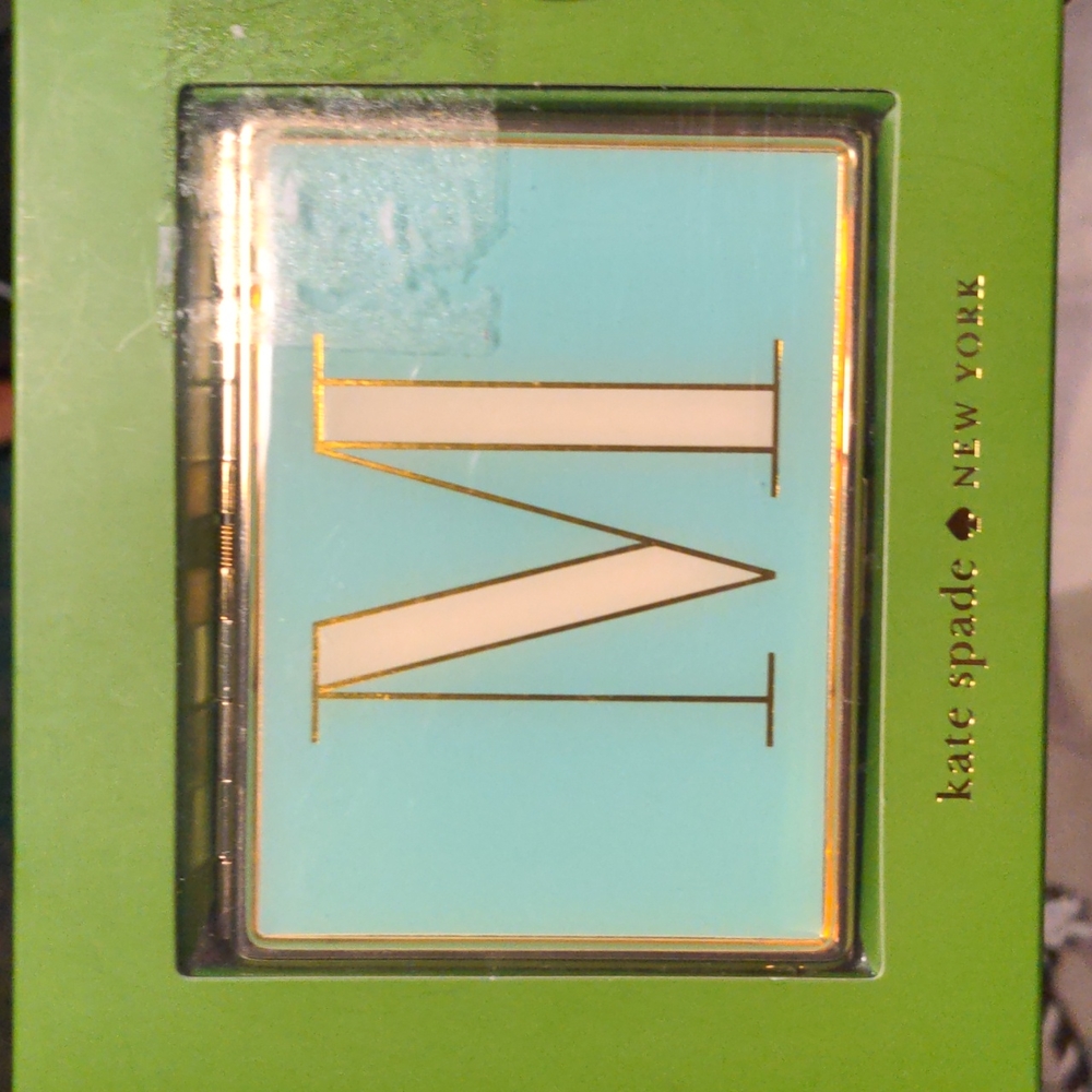 Kate Spade Lenox Business Card Holder Letter M